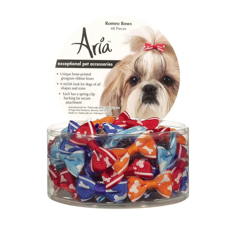AR Romeo Bows Canister 48 ct - Pets Perfect