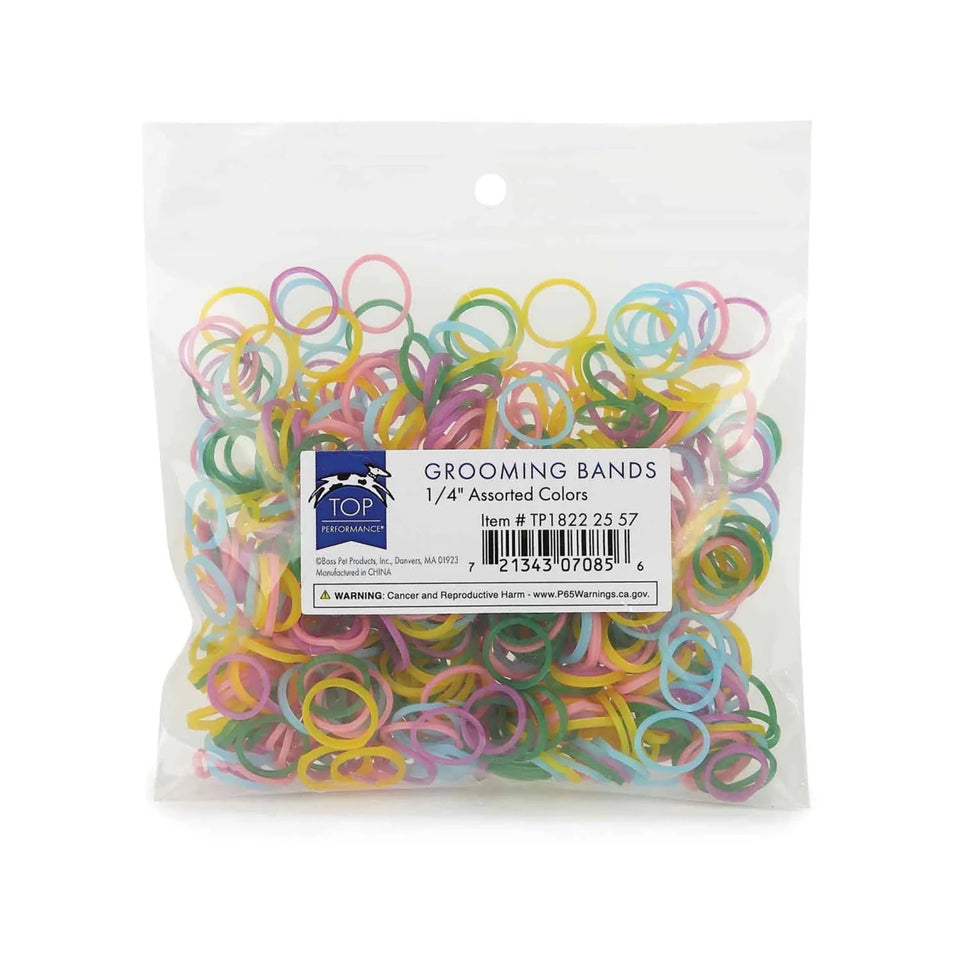 TP Grooming Bands 1/4 in Assorted - Pets Perfect