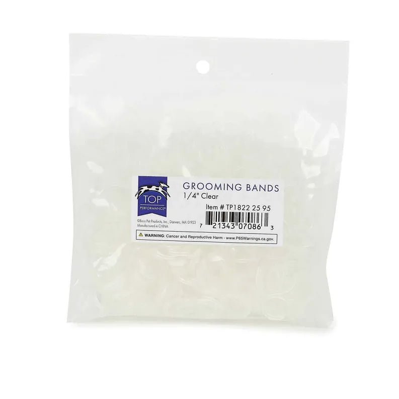 TP Grooming Bands 1/4 in Clear - Pets Perfect