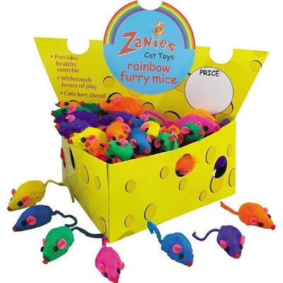 ZA Cheese Wedge Displ Box 60 Fur Rnbw - Pets Perfect