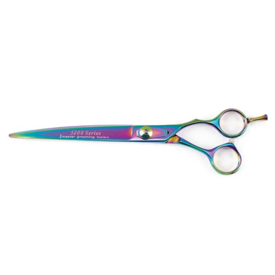 MG 5200 Rainbow Shears Curved 7.5 in - Pets Perfect