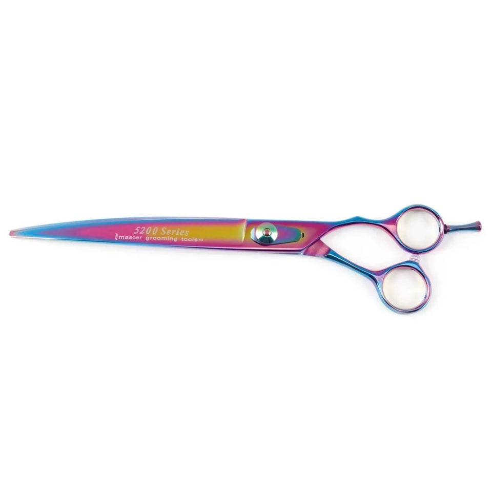 MG 5200 Rainbow Shears Curved 8.5 in - Pets Perfect