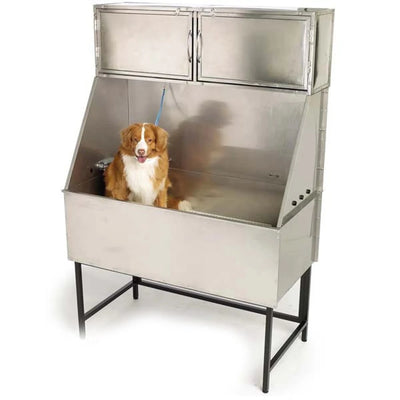 Master Equipment Deluxe Stainless Steel Overhead Tub Cabinet - Pets Perfect