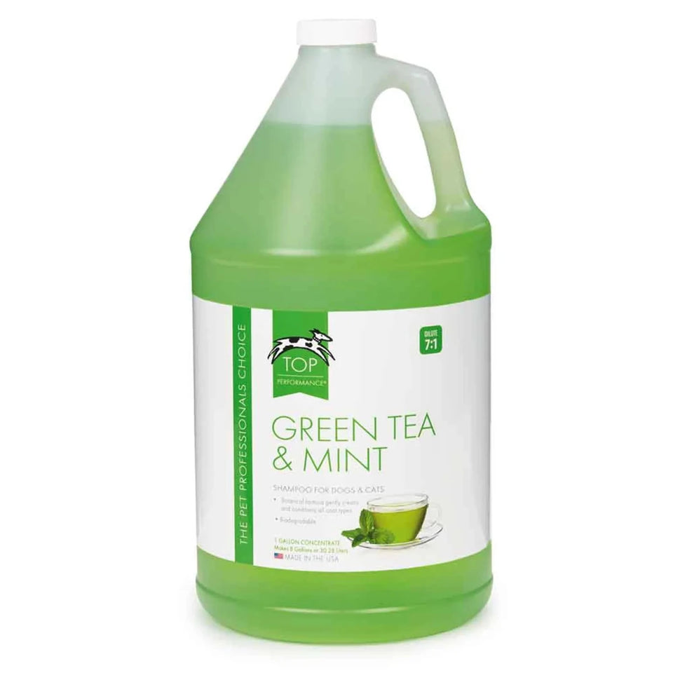 Top Performance Green Tea & Mint Pet Shampoo, 1 gal - Pets Perfect