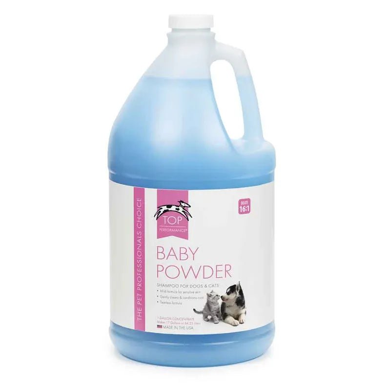 Top Performance Baby Powder Pet Shampoo, 1 gal - Pets Perfect