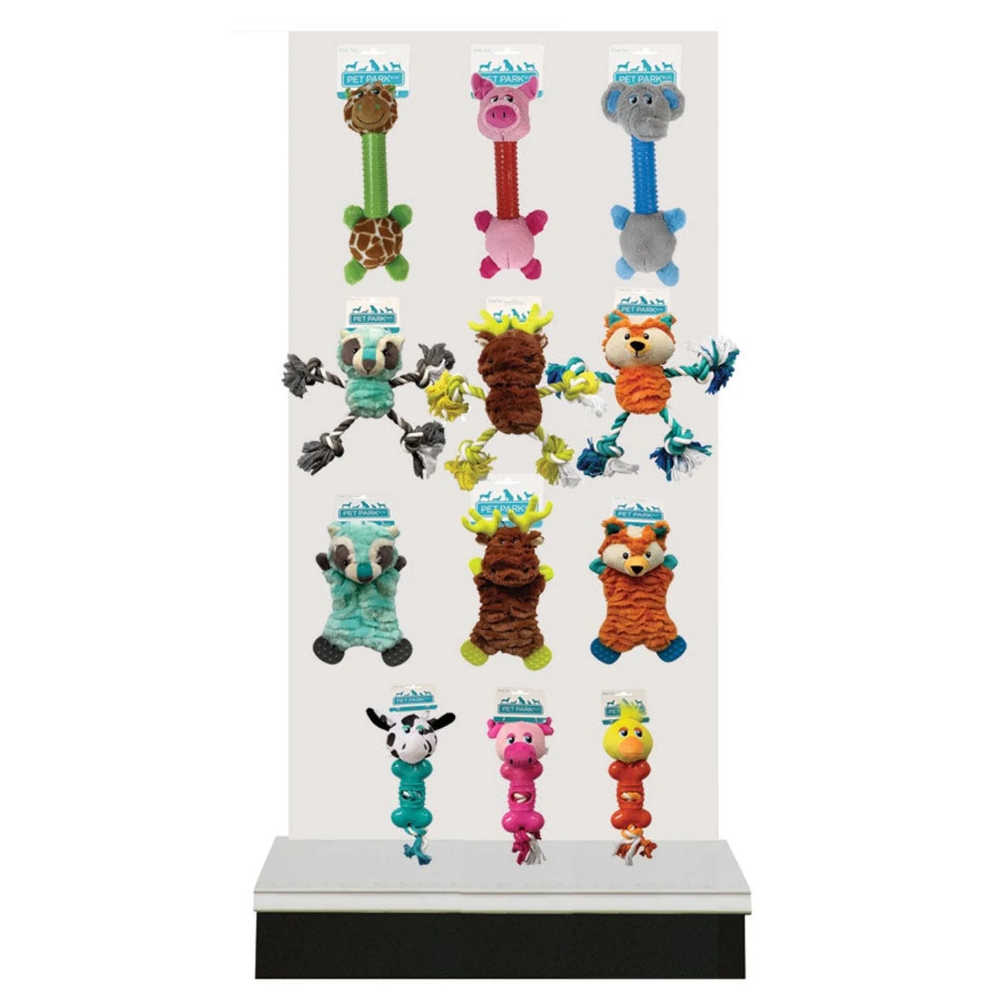 Dog Toys Variety Pack - 24 Piece Multi-Textured Plush Toy Assortment for Dogs