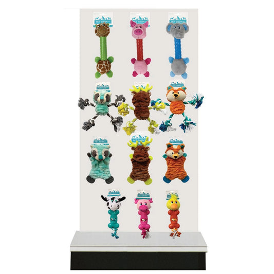 Dog Toys Variety Pack - 24 Piece Multi-Textured Plush Toy Assortment for Dogs