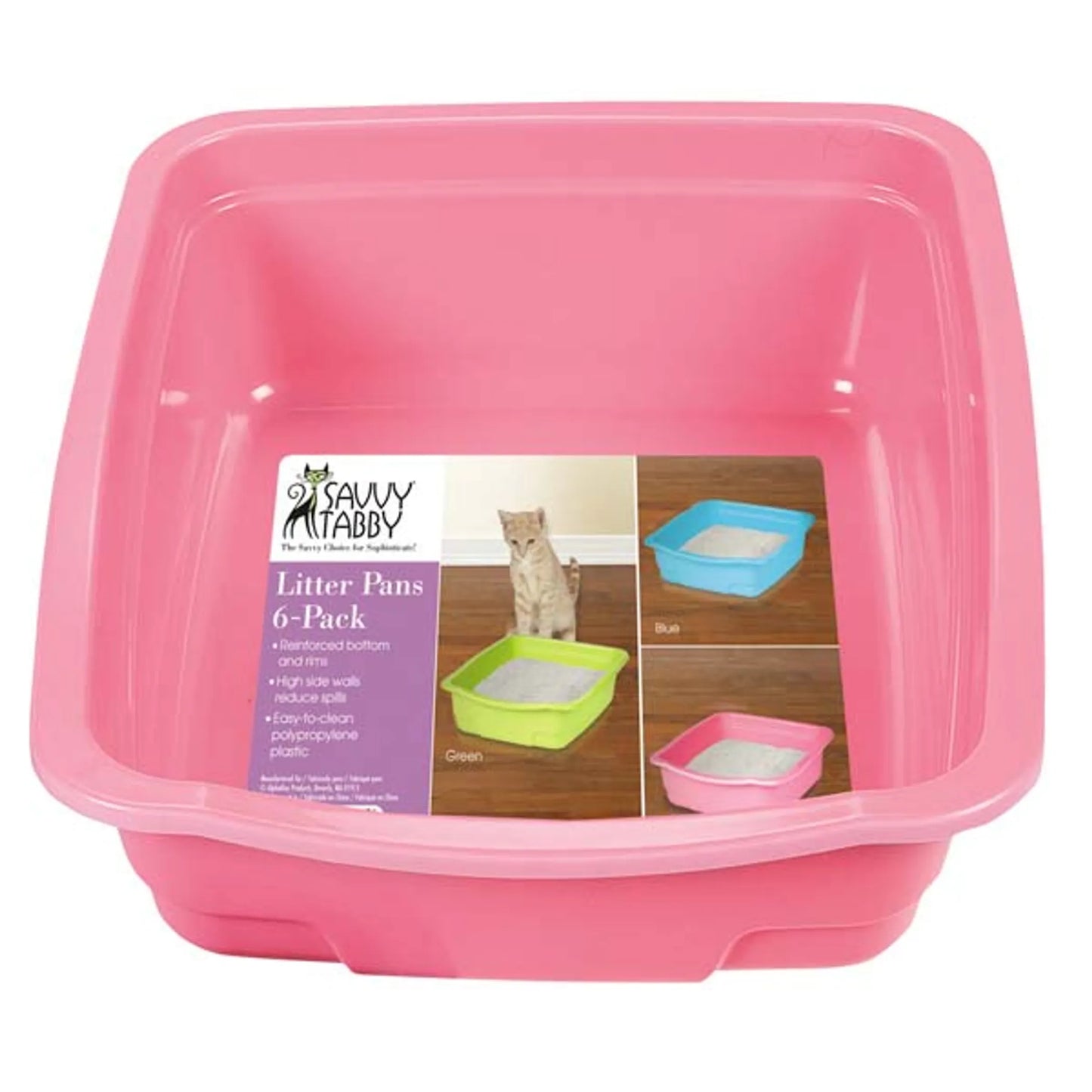 ST Litter Pans 6Pk Asst