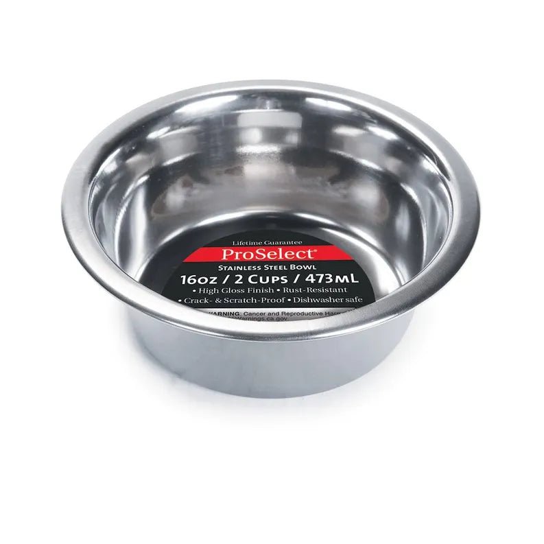 PS Heavy SS Dish Mirror Finish 16 oz - Pets Perfect