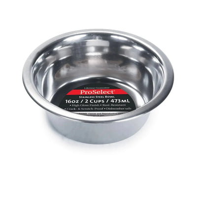 PS Heavy SS Dish Mirror Finish 16 oz - Pets Perfect