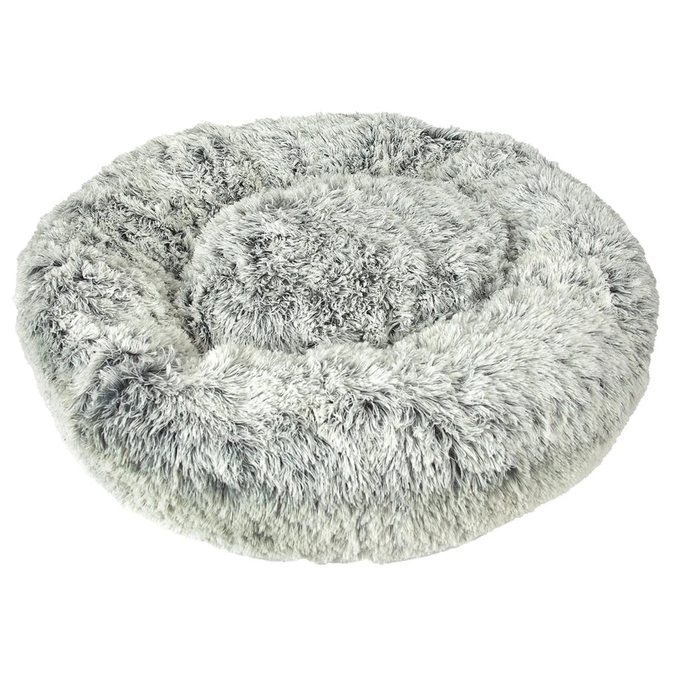 SP Plush Cuddler Bed Blk/Wht X-Large - Pets Perfect
