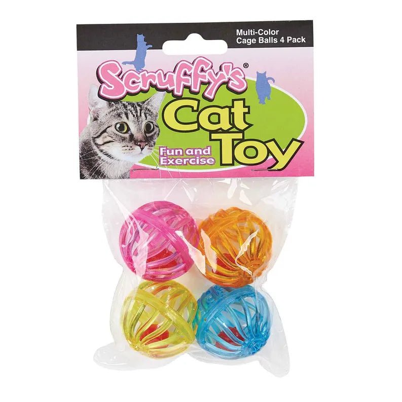 SFY Multi-Color Cage Balls 4 ct - Pets Perfect