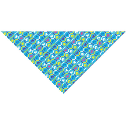 Top Performance Puppy Paws Dog Bandana - Blue