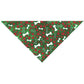 Holiday Bones Dog Bandana - Green | Seasonal Pet Bandana