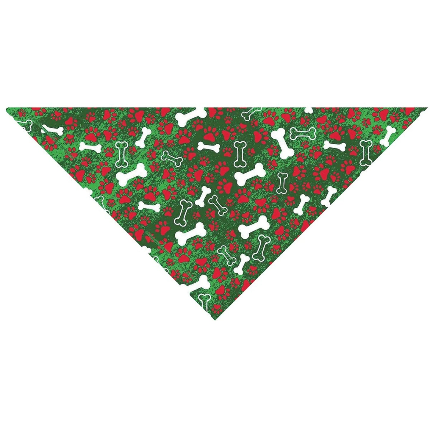 Holiday Bones Dog Bandana - Green | Seasonal Pet Bandana