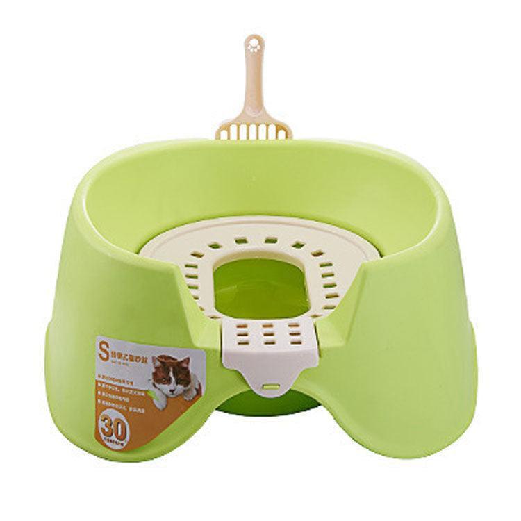 Oversize Semi - Enclosed Spillproof Cat Litter Pan: The Durable And Easy - To - Clean Solution For Your Feline Friend - Pets Perfect
