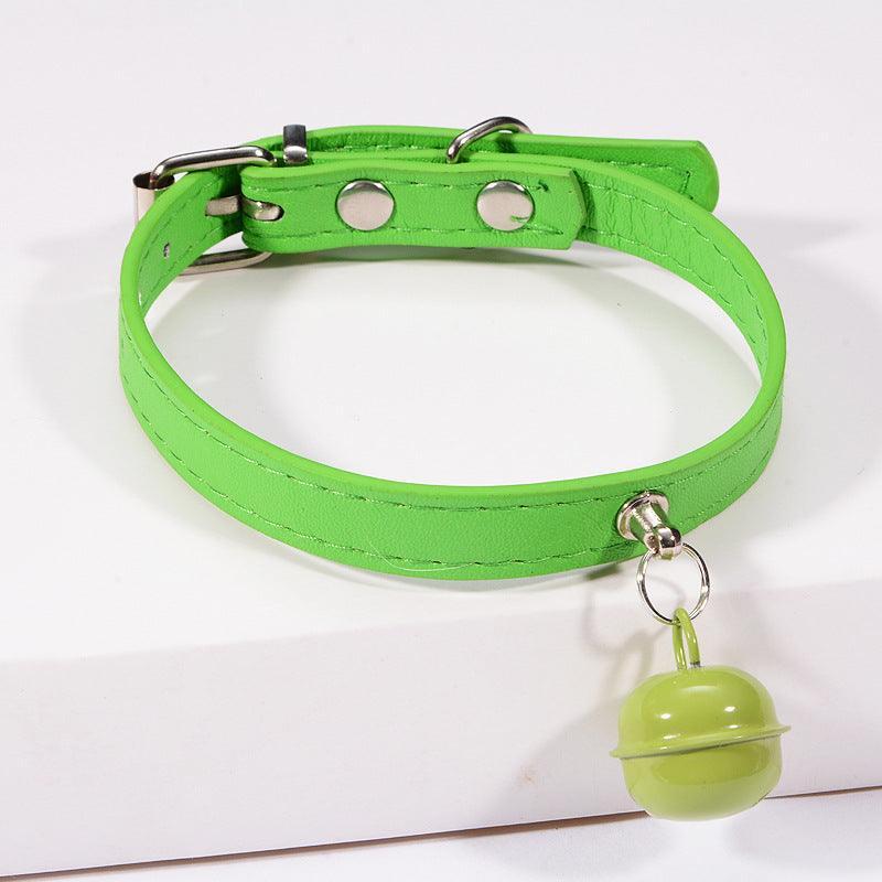 Stylish Pet Bell Collar With Colorful Traction For Cats And Dogs - Pets Perfect
