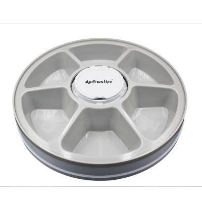 Dog Hugs Cat Pet Mealtime Scheduler - 6 - Meal Automatic Feeder for Cats and Dogs - Pets Perfect
