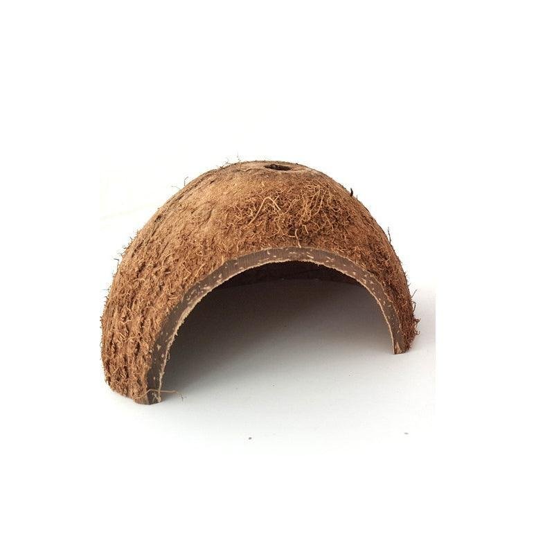Reptile Retreat: Handmade Coconut Shell Hideout For Turtles, Scorpions, And Lizards - Pets Perfect