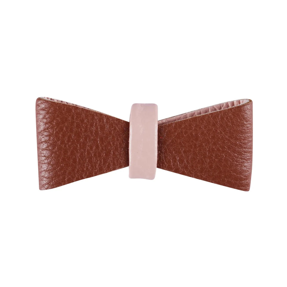 PoisePup Dog Bow Tie - Genuine Leather, 11 Colors - Pets Perfect
