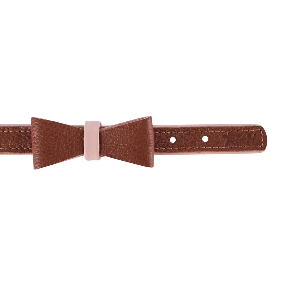 PoisePup Dog Bow Tie - Genuine Leather, 11 Colors - Pets Perfect