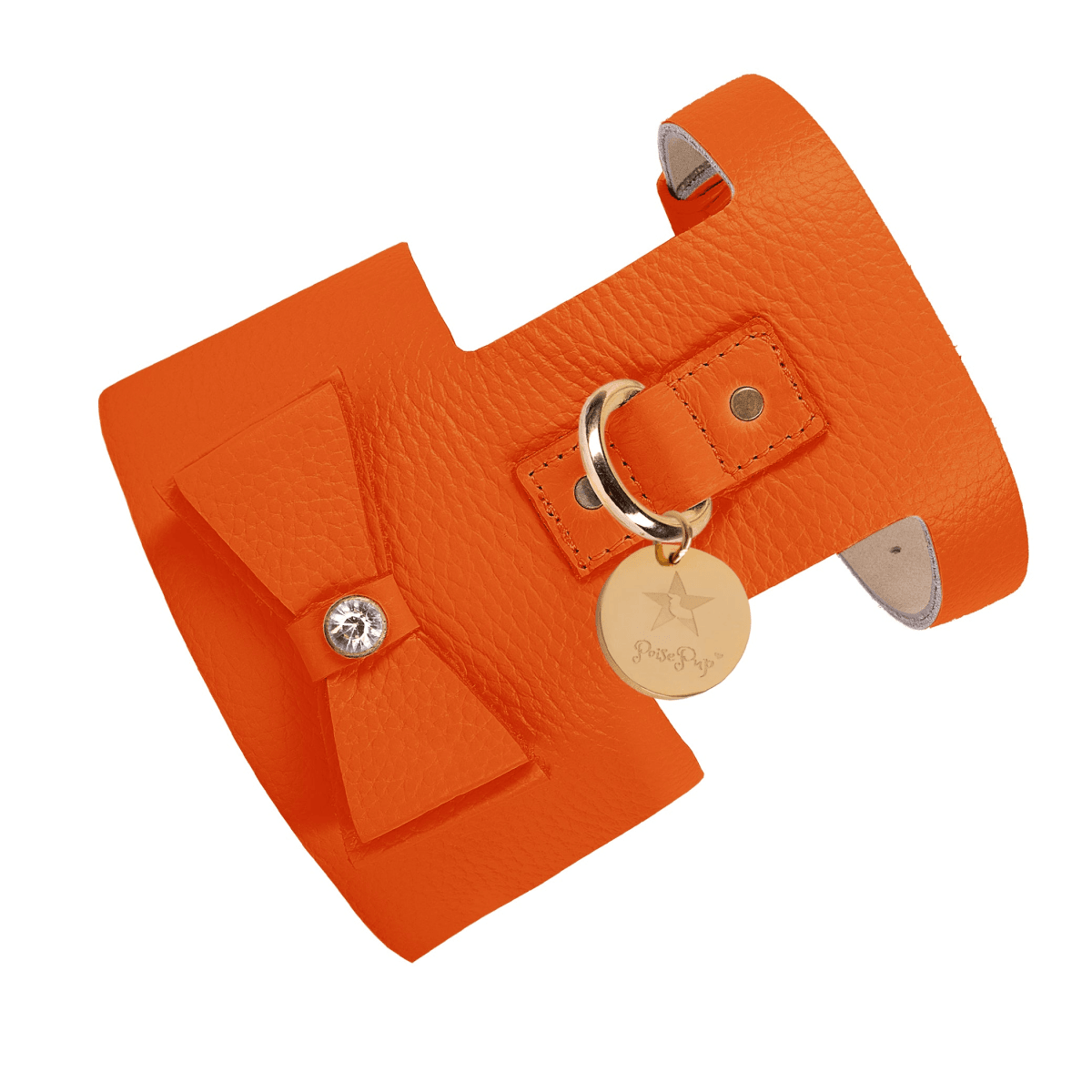 Elegantly Crafted Full - Grain Leather Dog Harness - Pets Perfect