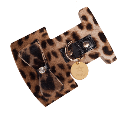 Elegantly Crafted Full-Grain Leather Dog Harness, Melting Hearts/Xs