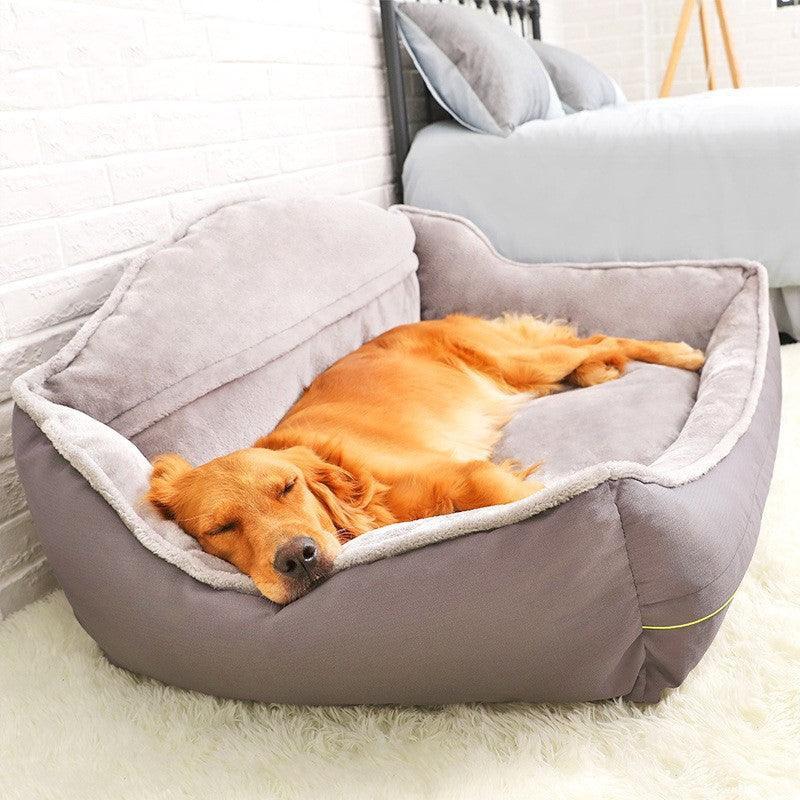 Luxury Pet Haven: Plush Polyester Sofa Bed For Dogs - Pets Perfect