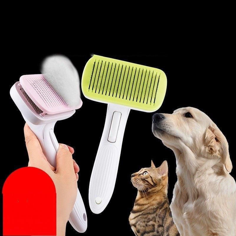 Fine Needle Comb - Automatic Hair Remover Grooming Brush for Dogs & Cats - Pets Perfect