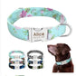 Personalized Engraved Dog Collar - Custom Nylon ID Collar with Name & Contact Details