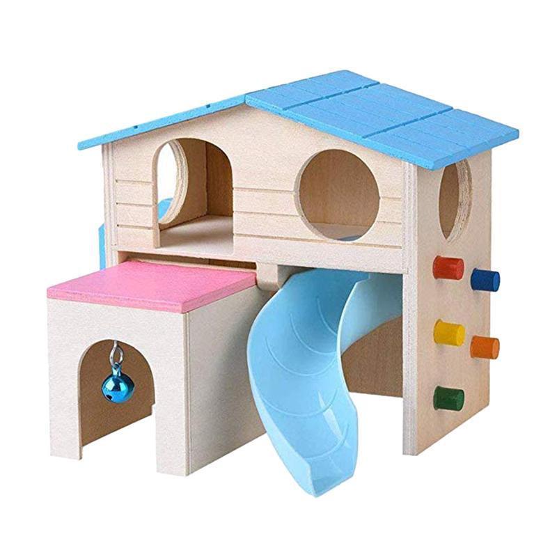 Natural Wood Hamster Hideout Eco - Friendly Nest - Pets Perfect