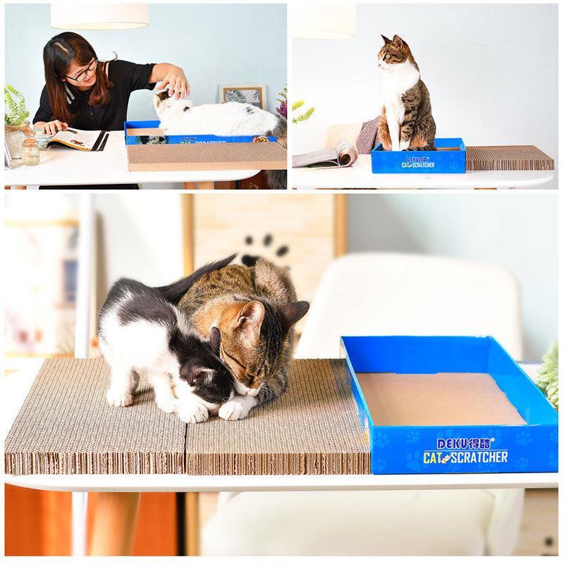 Feline Funhouse: Corrugated Cat Scratcher Box - Pets Perfect