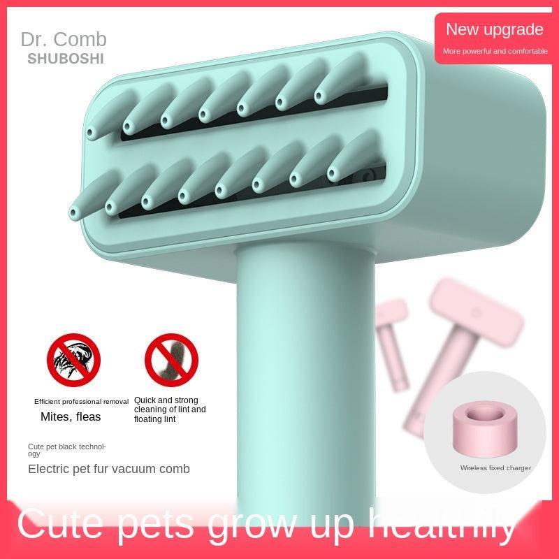 Wireless Electric Pet Comb - Flea Removal and Fur Cleaning Dog Grooming Comb - Pets Perfect