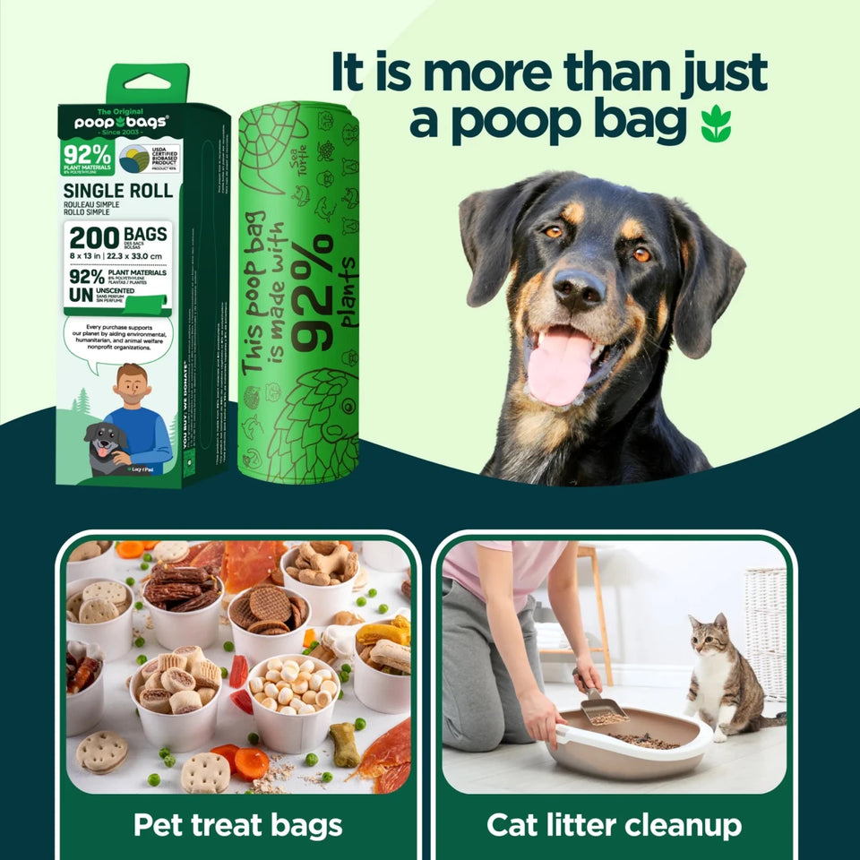 You Buy, We Donate Compostable Single Bulk Roll - Pets Perfect