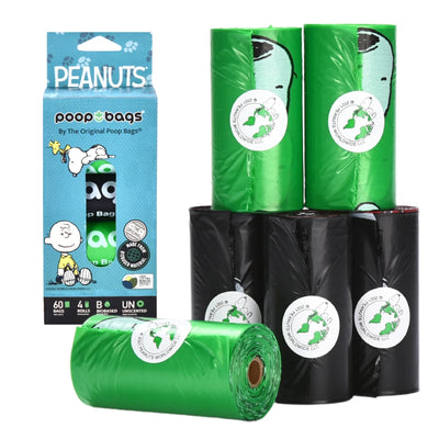 USDA Biobased Peanuts Dog Leash Rolls (60 ct) - Pets Perfect