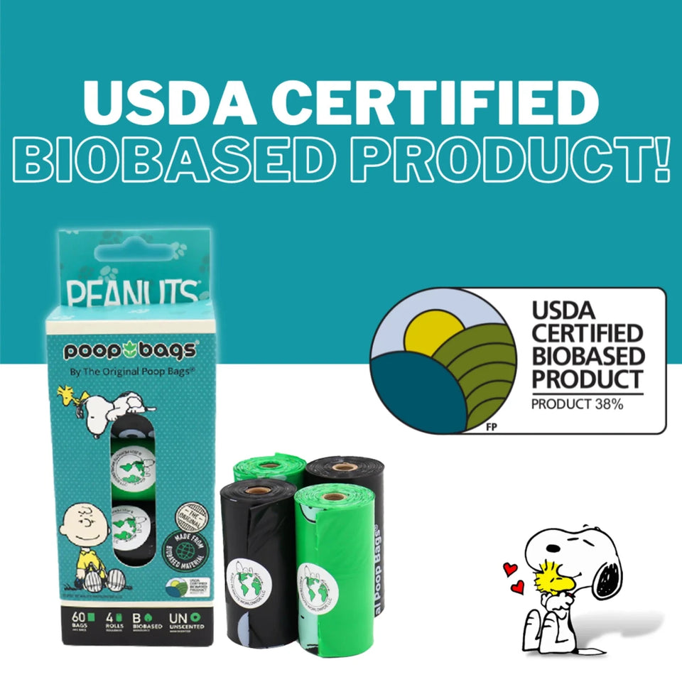 USDA Biobased Peanuts Dog Leash Rolls (60 ct) - Pets Perfect