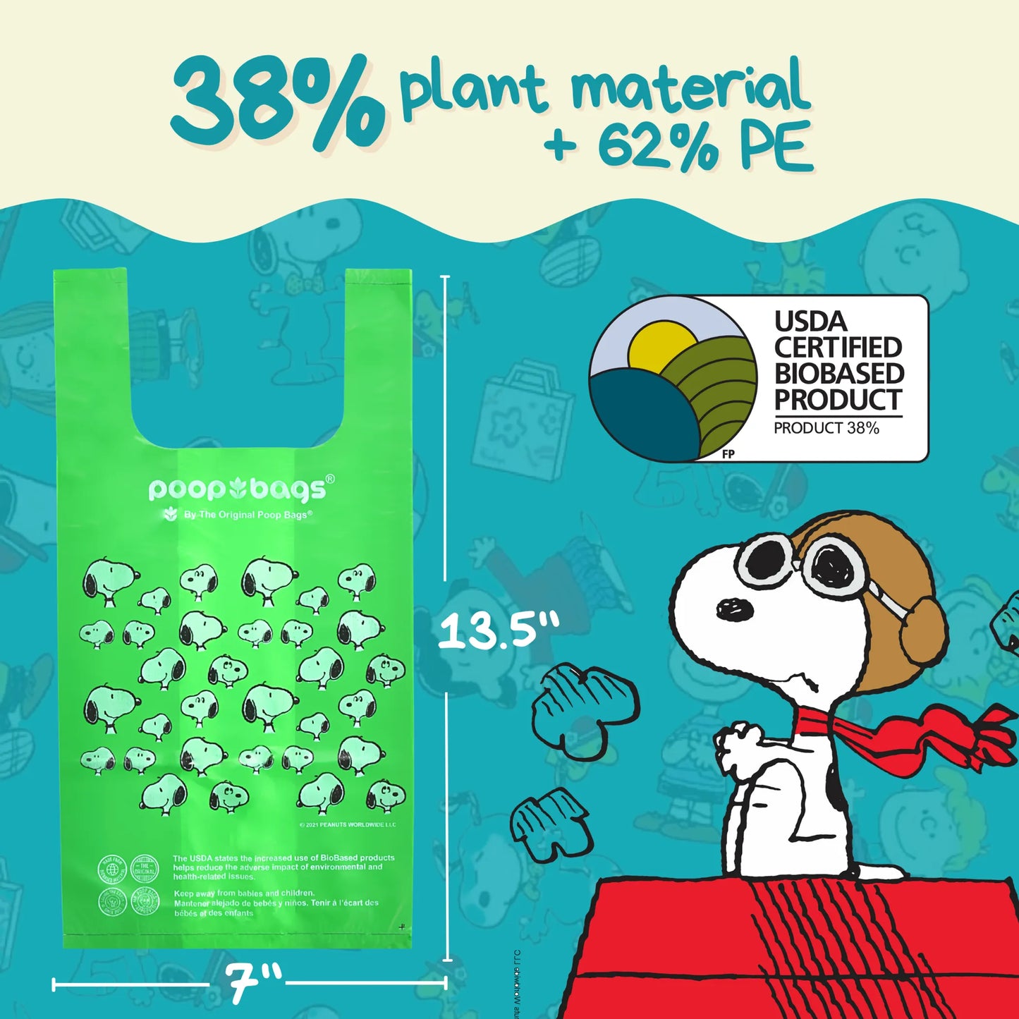 USDA Biobased Peanuts Handle Tie