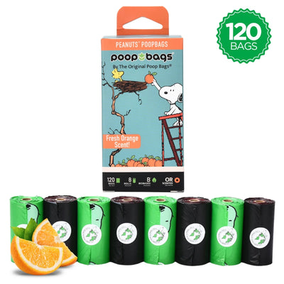 USDA Biobased Peanuts Orange Scented Dog Leash Rolls - Pets Perfect