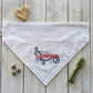 Embroidered Print - Traditional Tie-Around Dog Bandana