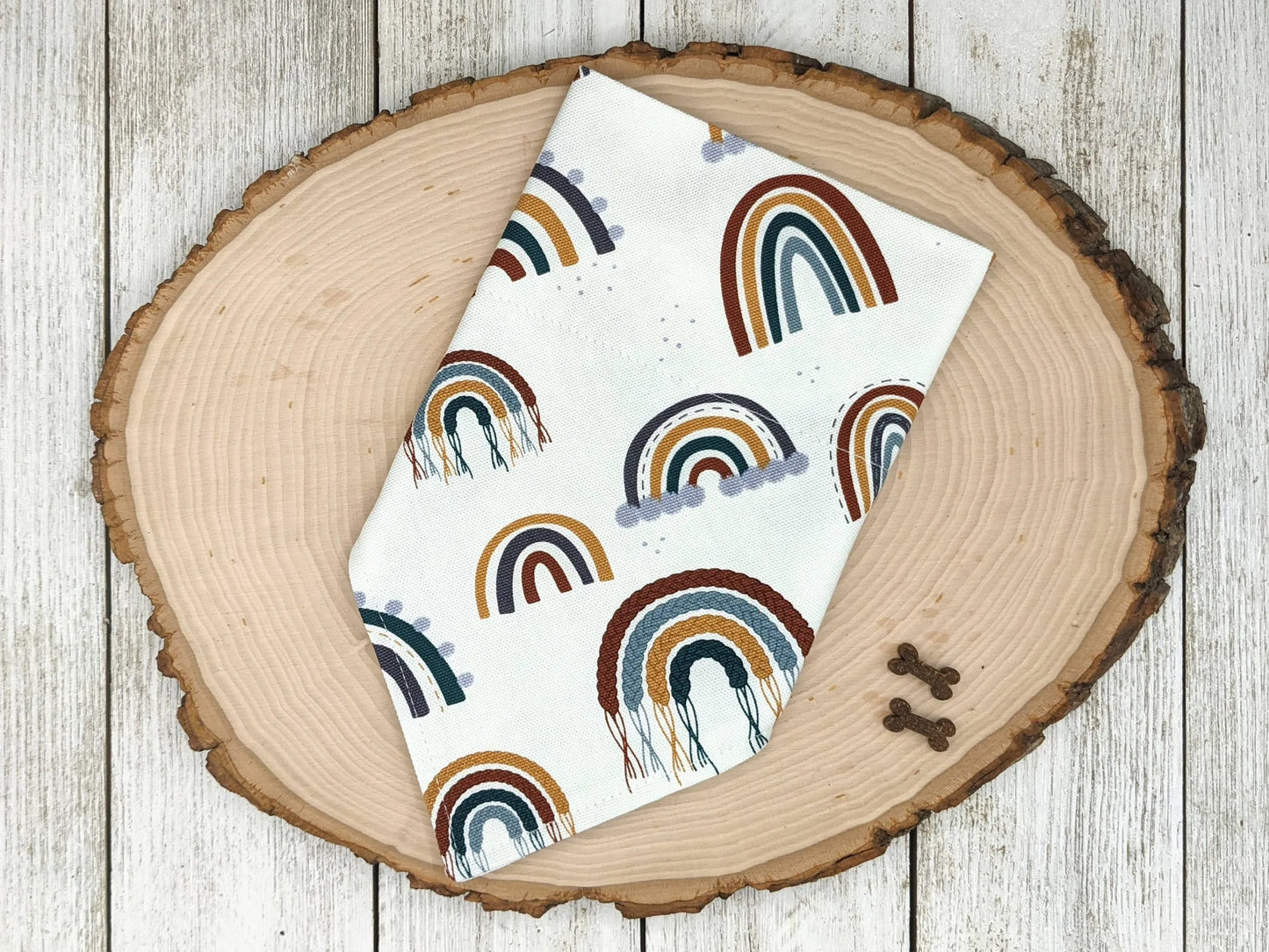 Over-The-Collar Dog Bandana - Handmade Slide-On, 26 Prints, XS to L