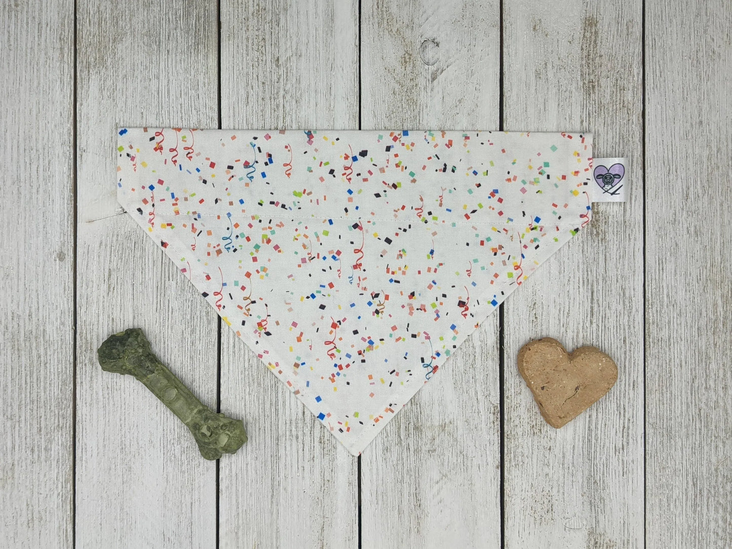 Over-The-Collar Dog Bandana - Handmade Slide-On, 26 Prints, XS to L