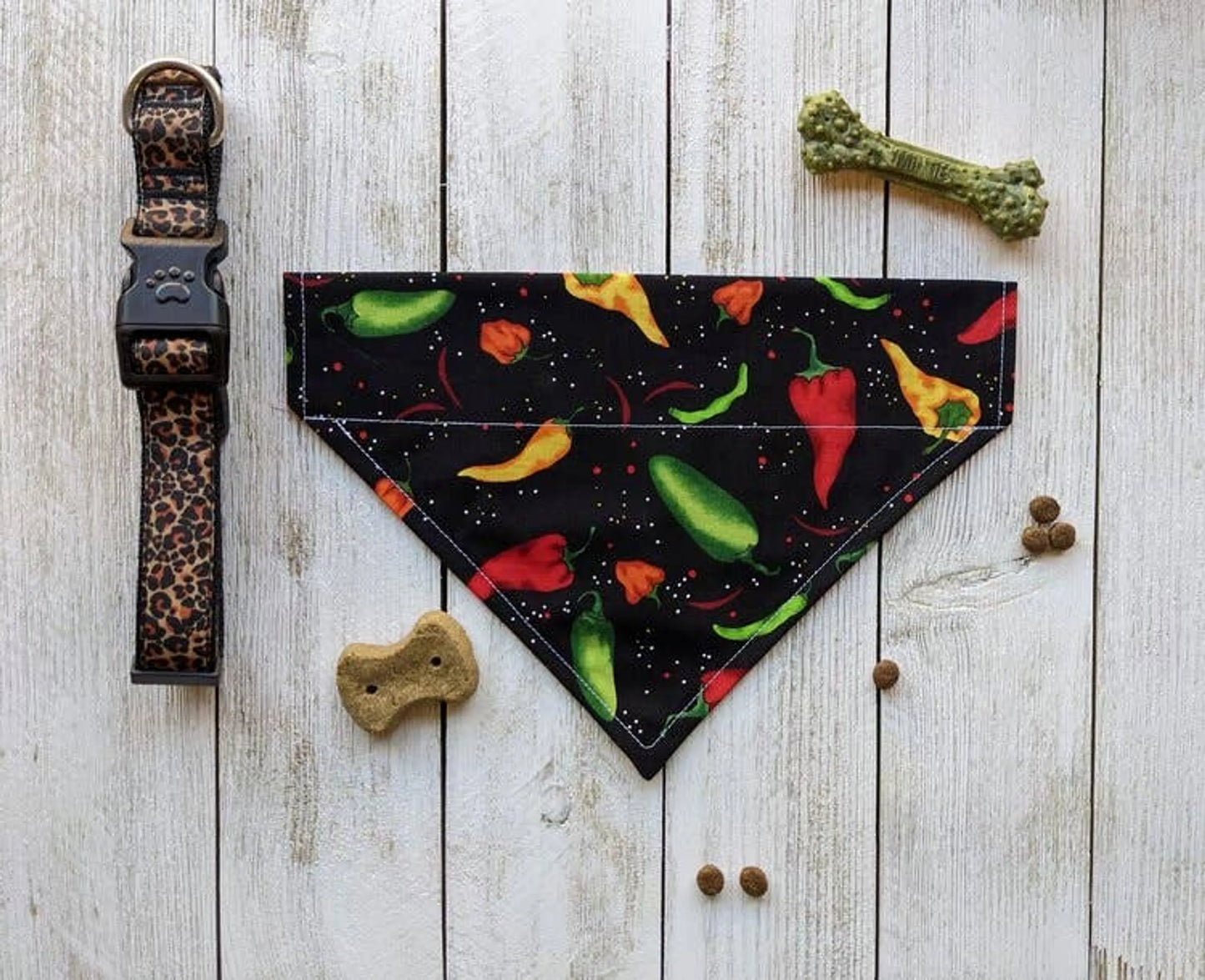Over-The-Collar Dog Bandana - Handmade Slide-On, 26 Prints, XS to L