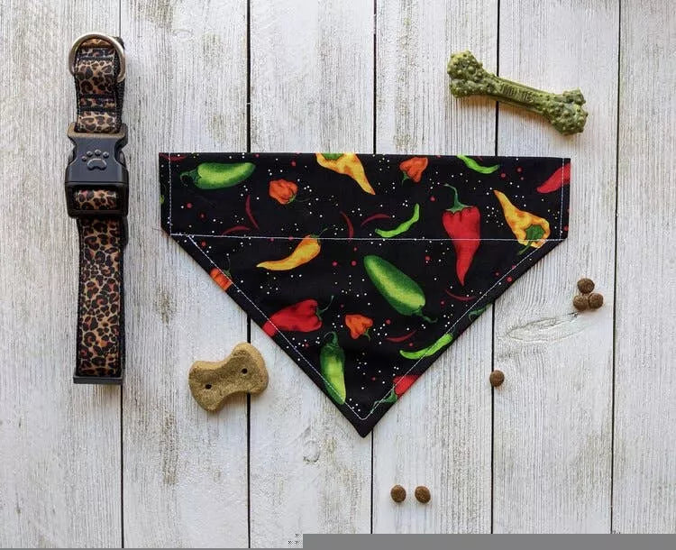 Over-The-Collar Dog Bandana - Handmade Slide-On, 26 Prints, XS to L