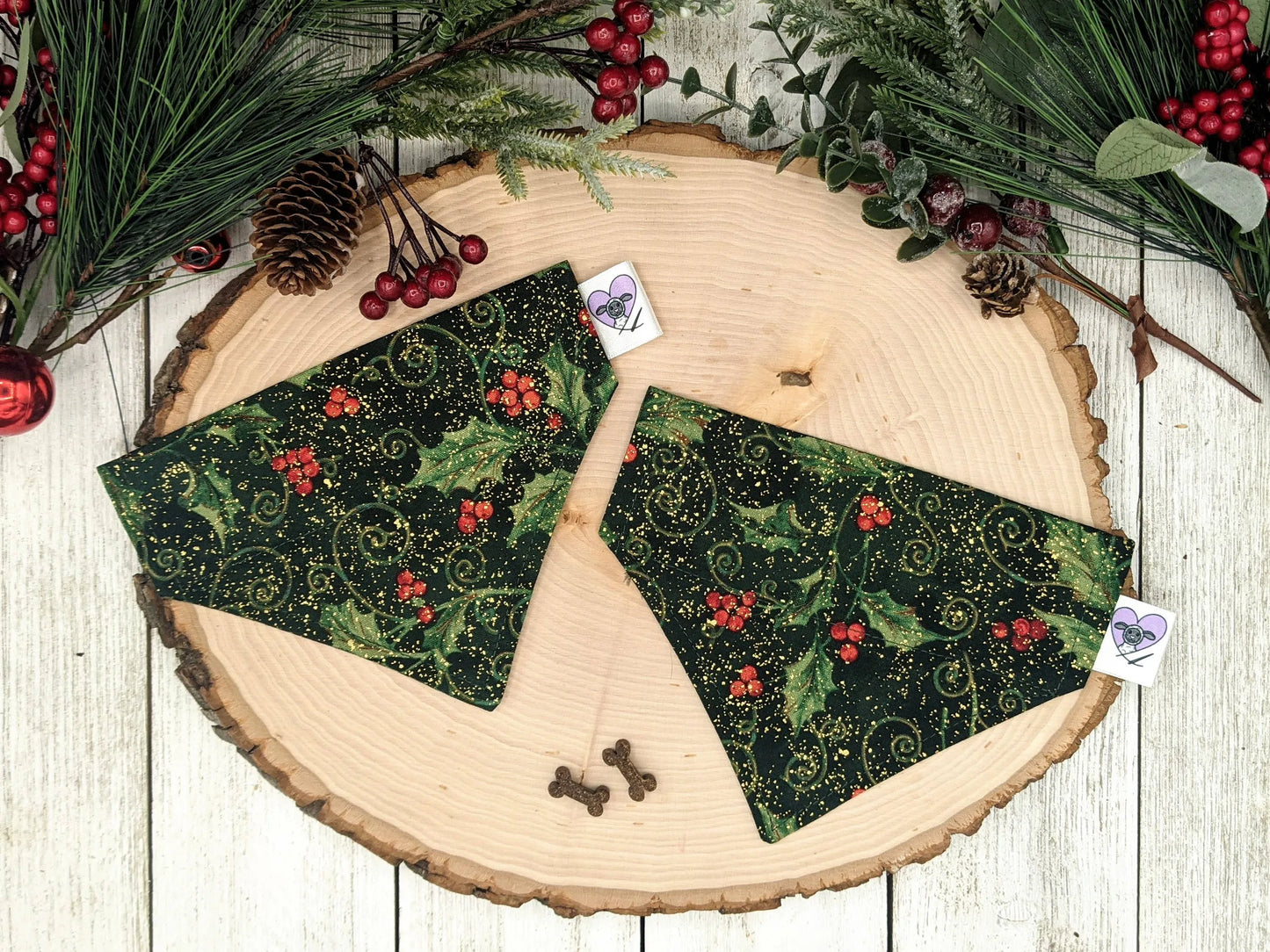 Over-The-Collar Dog Bandana - Handmade Slide-On, 26 Prints, XS to L