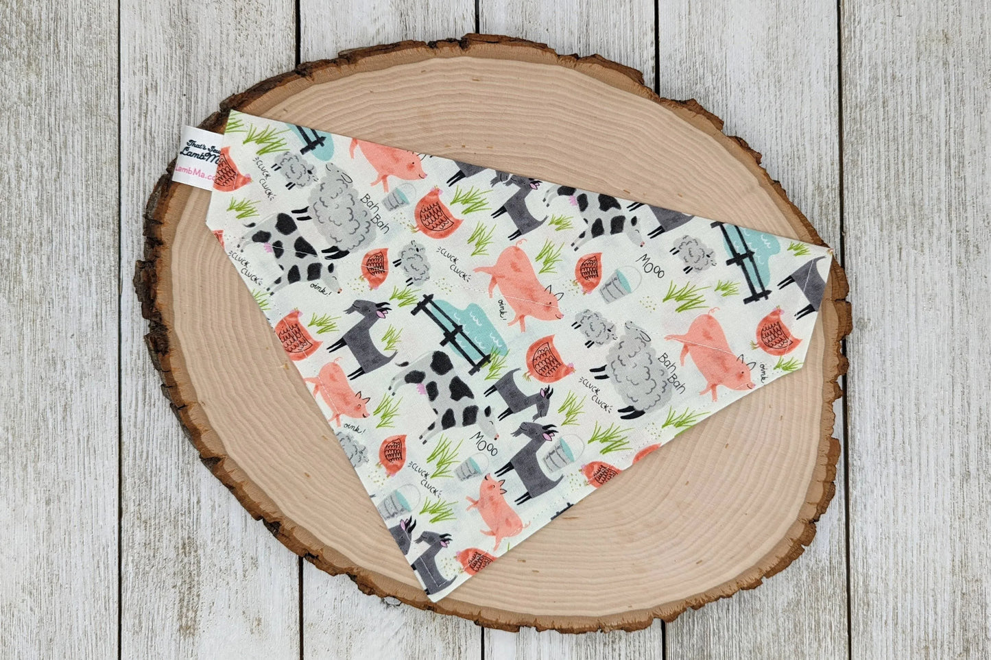 Over-The-Collar Dog Bandana - Handmade Slide-On, 26 Prints, XS to L