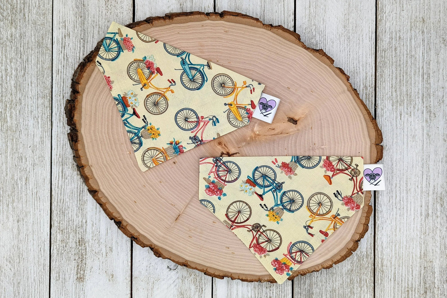 Over-The-Collar Dog Bandana - Handmade Slide-On, 26 Prints, XS to L