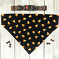 Halloween Dog Bandana Over Collar - Handmade Slide-On Pet Bandana for Dogs
