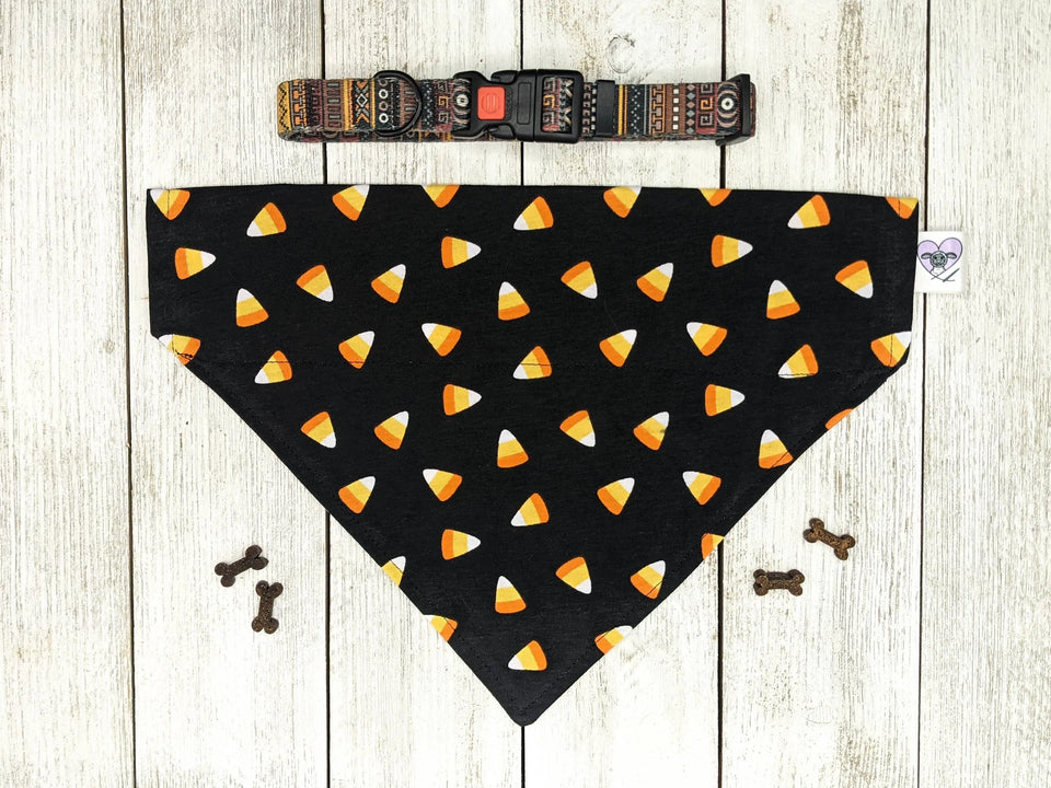 Halloween Dog Bandana Over Dog Collar, LARGE/1, view 34