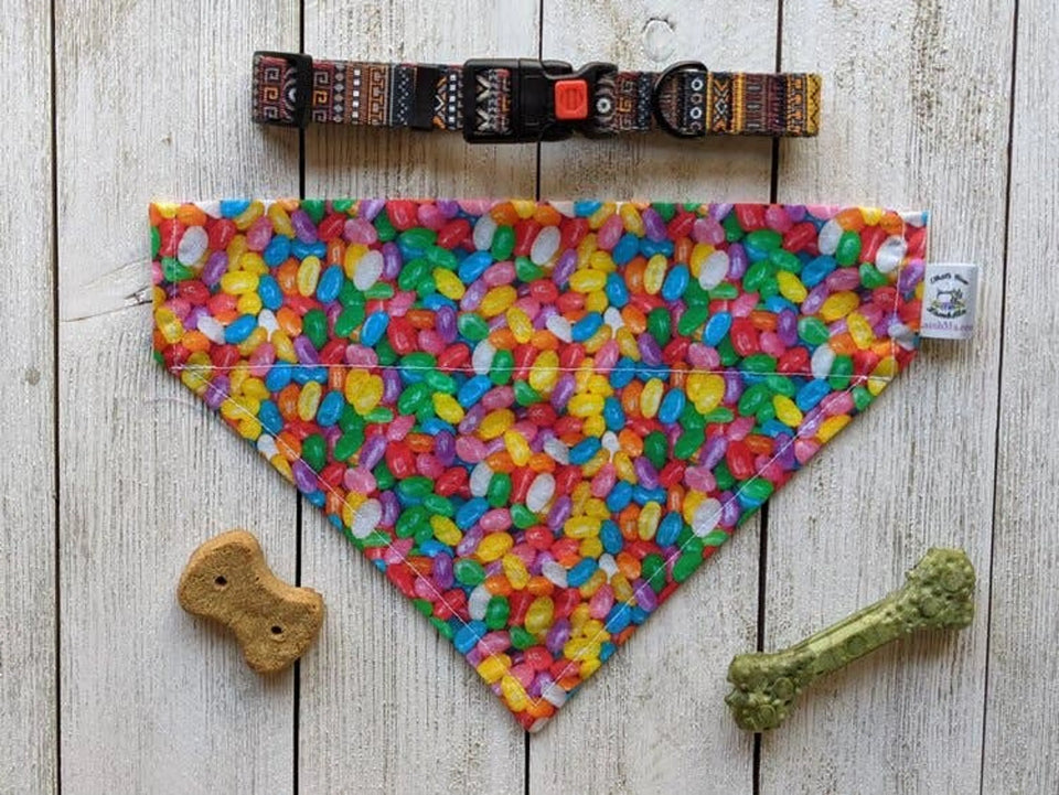 Halloween Dog Bandana Over Dog Collar, KITTY/1, view 54