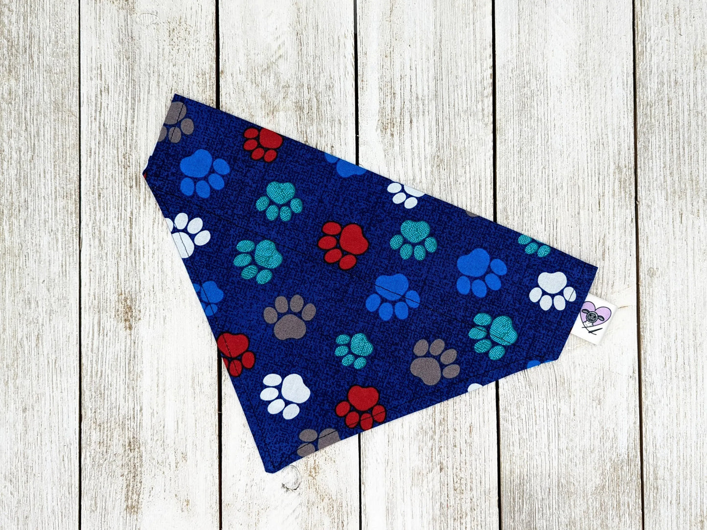 Halloween Dog Bandana Over Collar - Handmade Slide-On Pet Bandana for Dogs